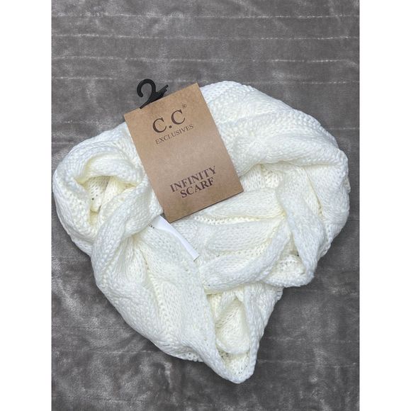 C.C Accessories - C.C infinity scarf ivory NWT
